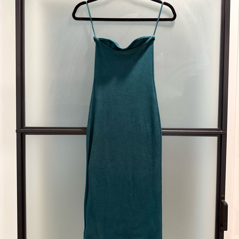 Abercrombie & Fitch Strapless Dress in Teal